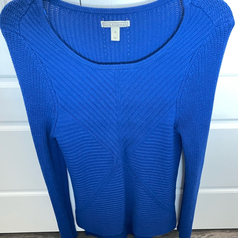 Dana Buchman Royal Blue Crew Neck Sweater